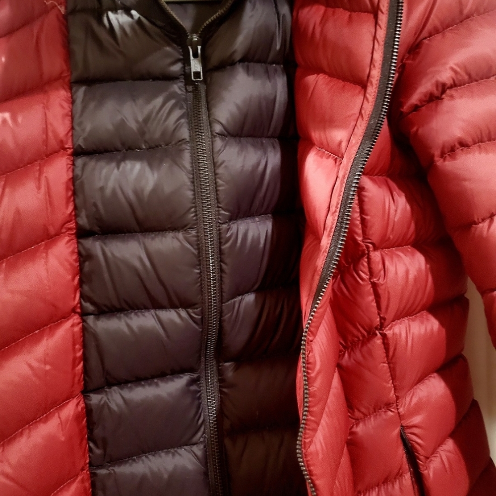 Soia & Kyo Crimson Red Puffer Down Jacket Women's - Picture 6 of 13